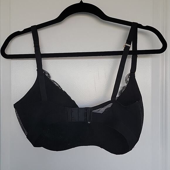 Lively Lace No Wire Push Up Bra, Jet Black, 36DDD - Picture 5 of 8